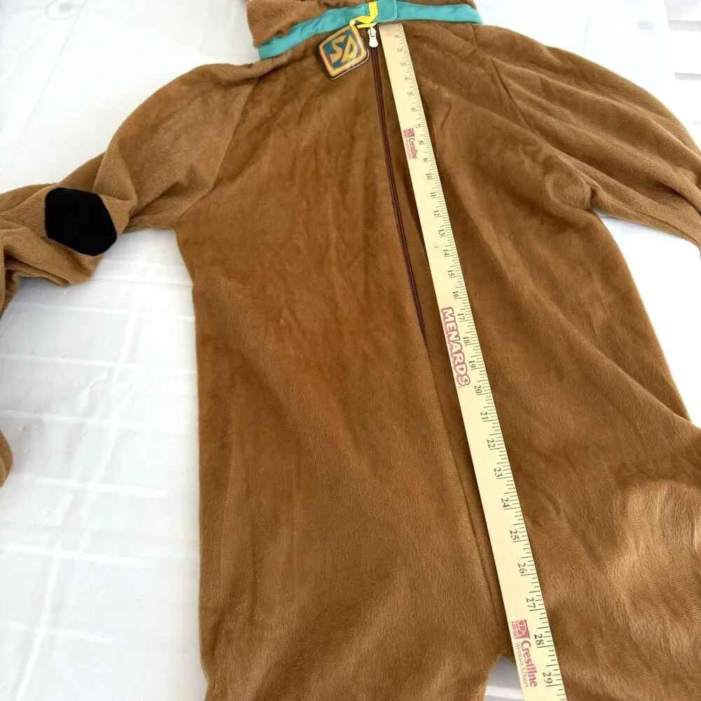 Scooby Doo Halloween Costume Kids Youth Large L Deluxe Rubies Plush Jumpsuit EUC
